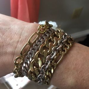 Silpada brass and sterling silver bracelet